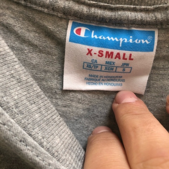 NWT CHAMPION GRAY LOGO TEE - Picture 4 of 4